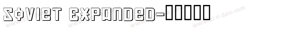 Soviet Expanded字体转换